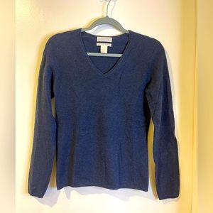 💙 KEIRA 100% 2-Ply Cashmere Blue Sweater 💙